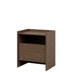 Comodino 53x60h cm 1 cassetto rovere scuro Girone