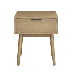 Comodino 45x53h cm con cassetto moderno rovere Potter