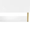 Comodino 50x46h cm design moderno bianco lucido Marisa