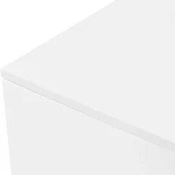 Comodino 50x46h cm design moderno bianco lucido Marisa