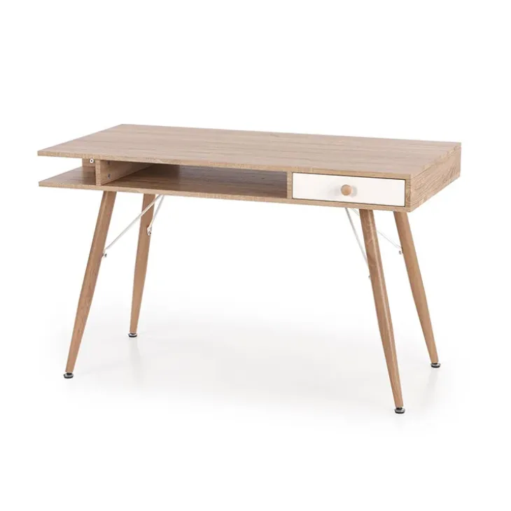 Consolle ingresso scrivania 1 cassetto 120x60cm rovere sonoma bianco Lavanda