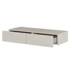 Consolle ingresso sospesa 90x17h cm 2 cassetti beige cashmere Simple
