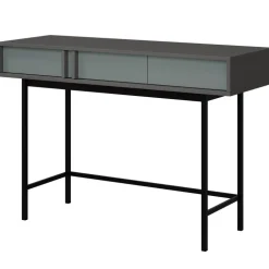 Consolle 123x83 cm 2 cassetti antracite verde Essenzia