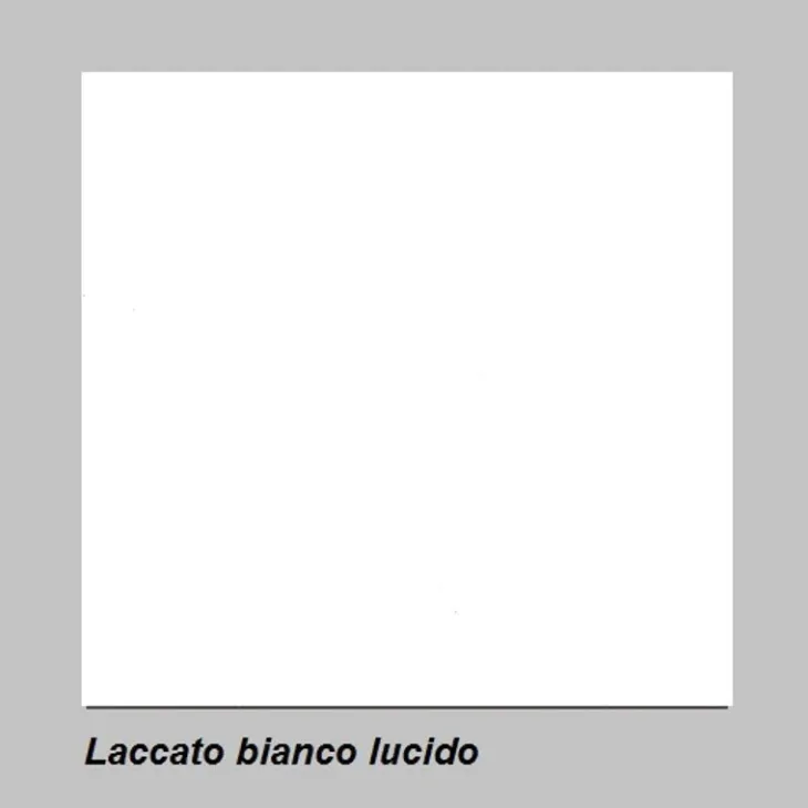 Credenza alta 119x140h cm 4 ante moderna bianco lucido Essential
