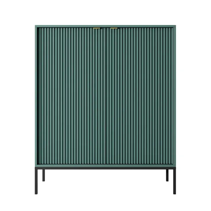 Credenza alta 104x125h cm 2 ante soggiorno verde Alisa