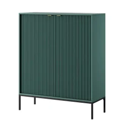 Credenza alta 104x125h cm 2 ante soggiorno verde Alisa