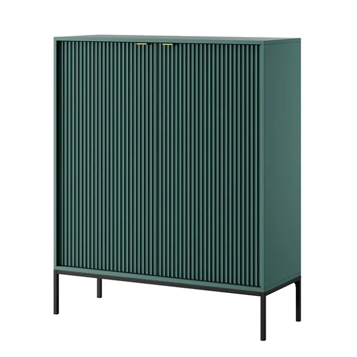Credenza alta 104x125h cm 2 ante soggiorno verde Alisa