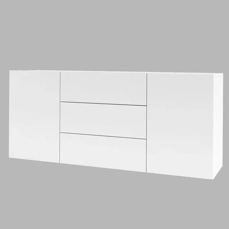 Credenza sospesa 140x63h cm moderna bianca Fusion