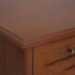 Credenza 101x90h cm 2 ante 2 cassetti arte povera noce Toscana