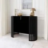 Credenza 120x90h cm 2 ante moderna nero Elisera