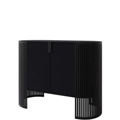 Credenza 120x90h cm 2 ante moderna nero Elisera