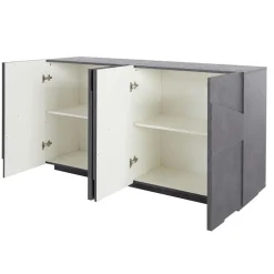 Credenza 162x86h cm 4 ante moderna ossido Zenzero Gihome®