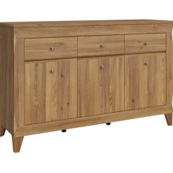 Credenza 156x98h cm 3 cassetti 3 ante rovere scuro Lucca