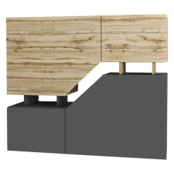 Credenza 120x100h cm moderna design rovere antracite Modesta