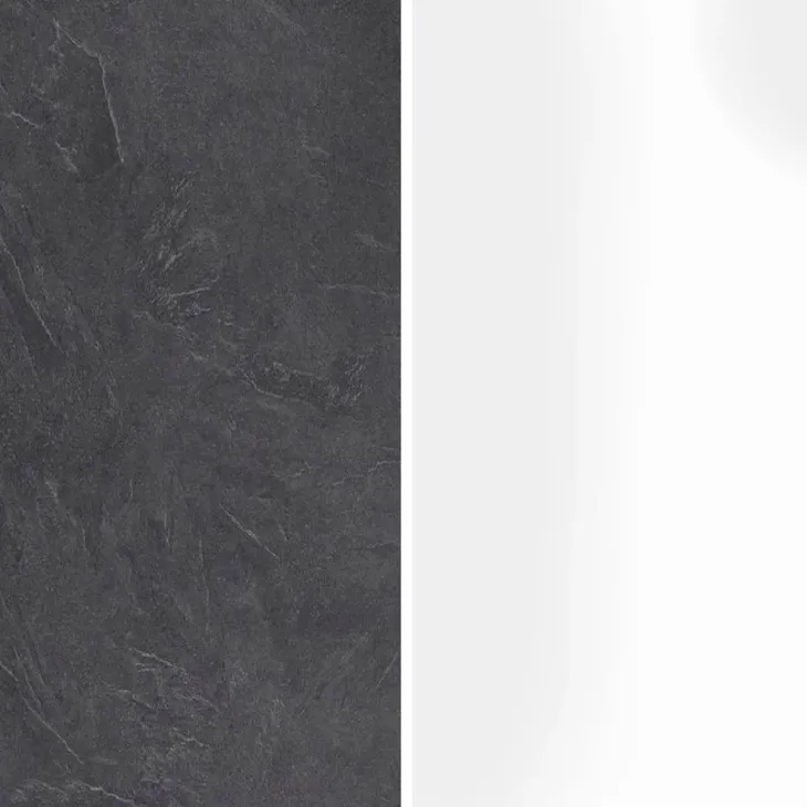 Cucina 255cm componibile lineare moderna bianco grigio pietra Gourmet Elegance