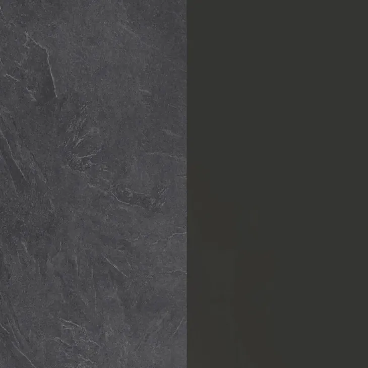 Cucina 255cm componibile lineare moderna antracite grigio pietra Gourmet Elegance