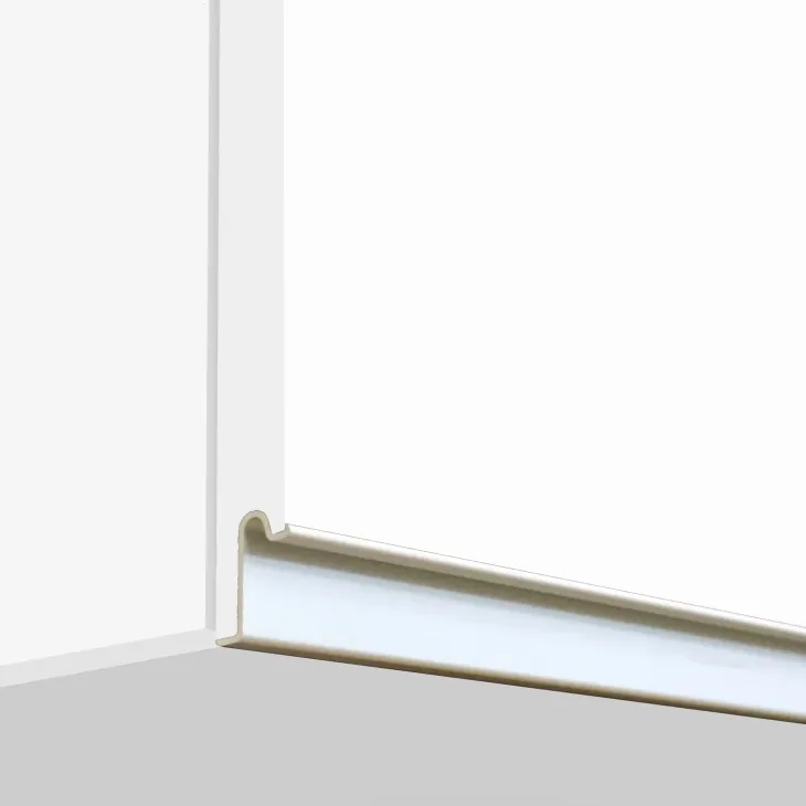 Cucina 255cm componibile lineare moderna bianco rovere Gourmet Pure