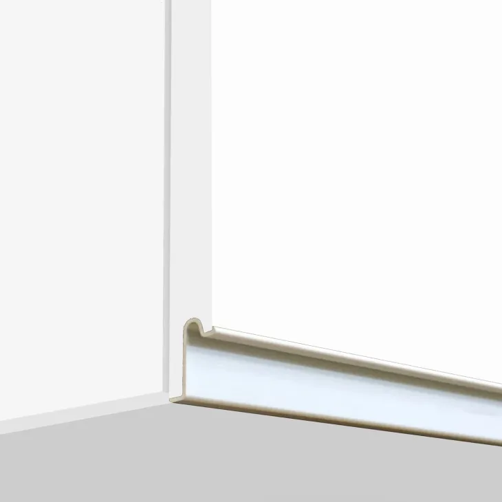 Cucina 255cm componibile lineare moderna bianco grigio pietra Gourmet Pure