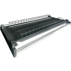 Cucina 255cm componibile lineare moderna antracite rovere Gourmet Pure