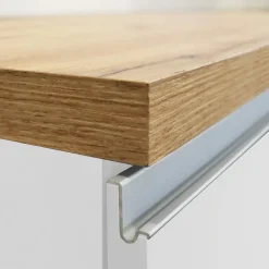 Cucina 255cm componibile lineare moderna bianco rovere Gourmet Prestige