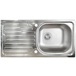 Cucina 255cm componibile lineare moderna bianco grigio pietra Gourmet Prestige