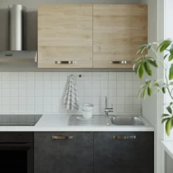 Cucina 240cm reversibile moderna lineare rovere antracite Culinary