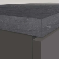 Dispensa cucina bassa 30x85h cm scorrevole antracite grigio pietra Gourmet