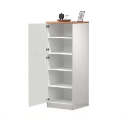 Dispensa cucina 60x165h cm 4 ripiani bianco rovere Gourmet
