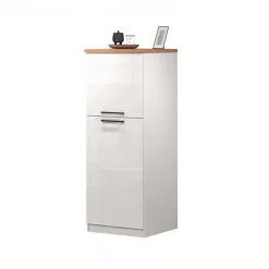 Dispensa cucina 60x165h cm 4 ripiani bianco rovere Gourmet