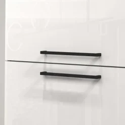Dispensa cucina 60x165h cm 4 ripiani bianco grigio pietra Gourmet