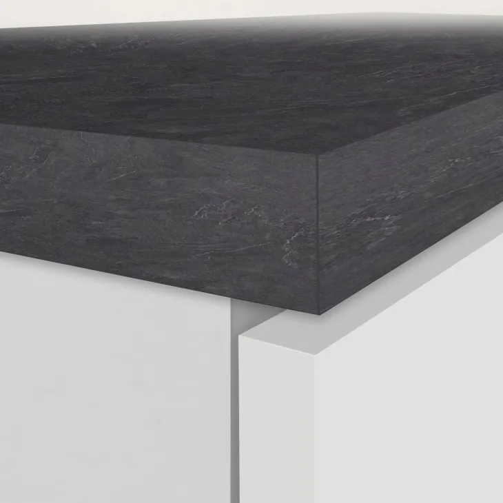 Dispensa cucina 60x165h cm 4 ripiani bianco grigio pietra Gourmet