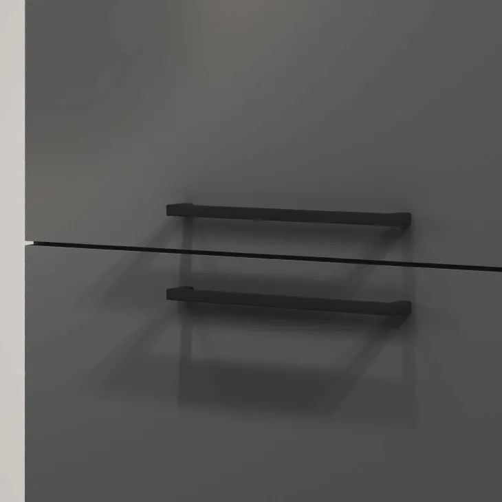 Dispensa cucina 60x165h cm 4 ripiani antracite rovere Gourmet