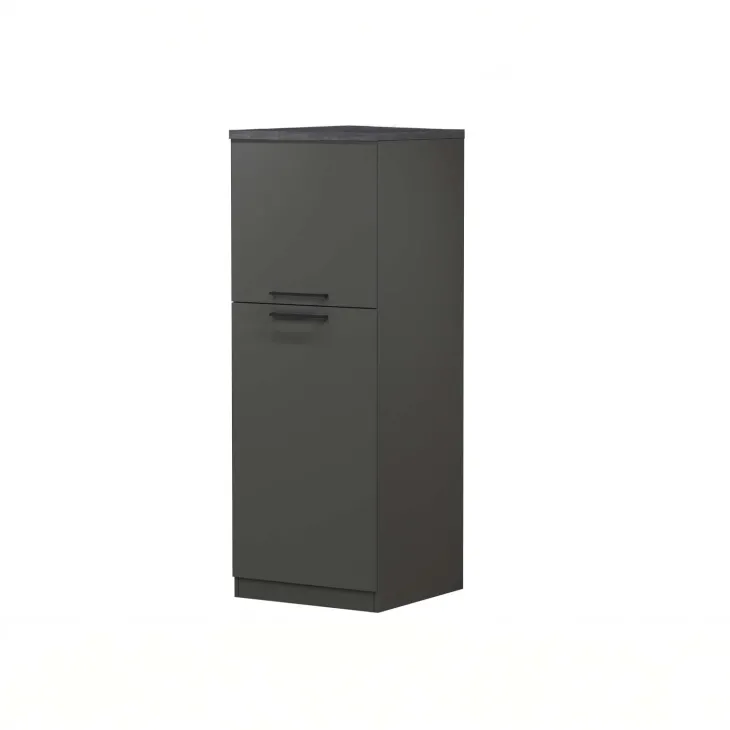 Dispensa cucina 60x165h cm 4 ripiani antracite grigio pietra Gourmet