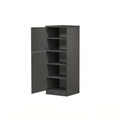 Dispensa cucina 60x165h cm 4 ripiani antracite grigio pietra Gourmet
