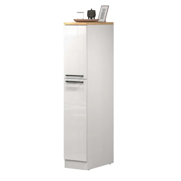 Dispensa cucina 30x165h cm scorrevole bianco rovere Gourmet