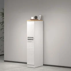 Dispensa cucina 30x165h cm scorrevole bianco rovere Gourmet
