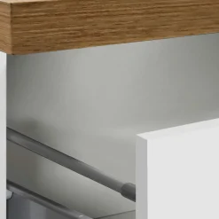 Dispensa cucina 30x165h cm scorrevole bianco rovere Gourmet