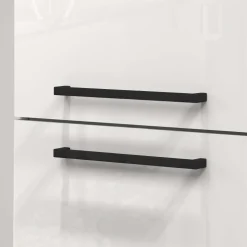 Dispensa cucina 30x165h cm scorrevole bianco grigio pietra Gourmet