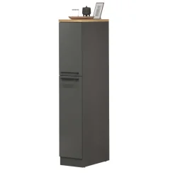 Dispensa cucina 30x165h cm scorrevole antracite rovere Gourmet