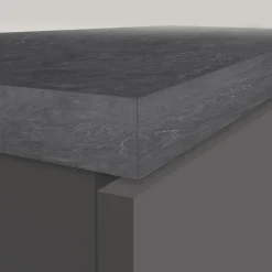 Dispensa cucina 30x165h cm scorrevole antracite grigio pietra Gourmet