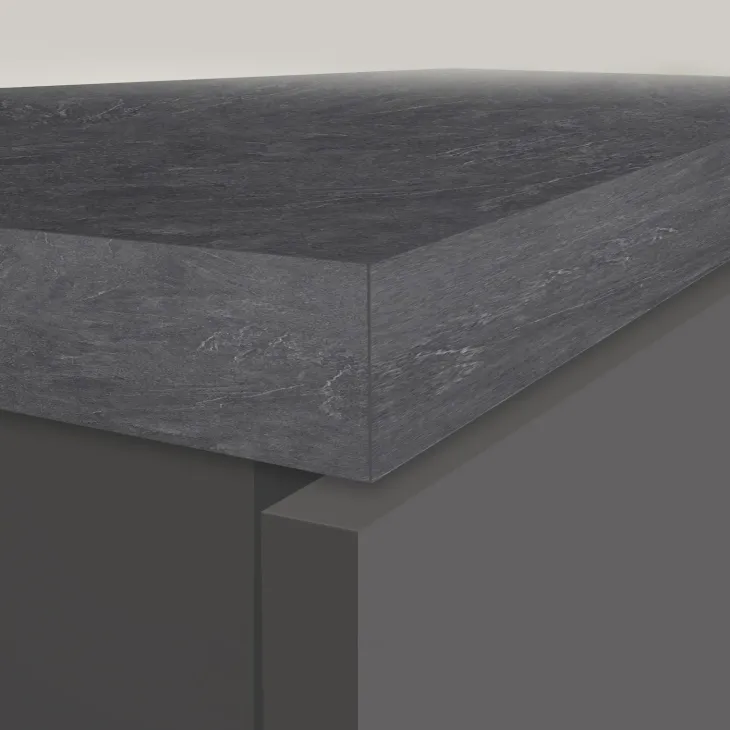 Dispensa cucina 30x165h cm scorrevole antracite grigio pietra Gourmet