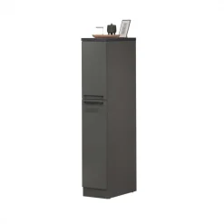 Dispensa cucina 30x165h cm scorrevole antracite grigio pietra Gourmet
