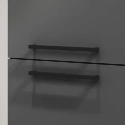 Dispensa cucina 30x165h cm scorrevole antracite grigio pietra Gourmet