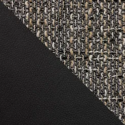Divano angolare letto reversibile 230x140cm 3 posti grigio chiaro nero Metz