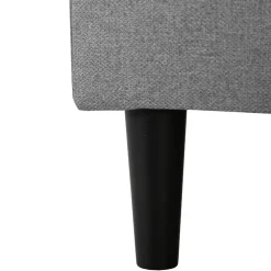 Divano angolare reversibile 198x142cm tessuto grigio Chicca