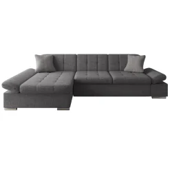 Divano con angolo a sinistra 4 posti 278x161cm grigio Artemio
