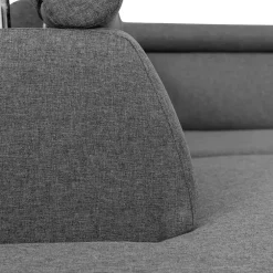 Divano letto angolare destra 5 posti 253x188cm grigio Almese
