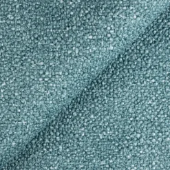 Divano letto angolare destra 3 posti 260x180cm tessuto bouclè azzurro Repose