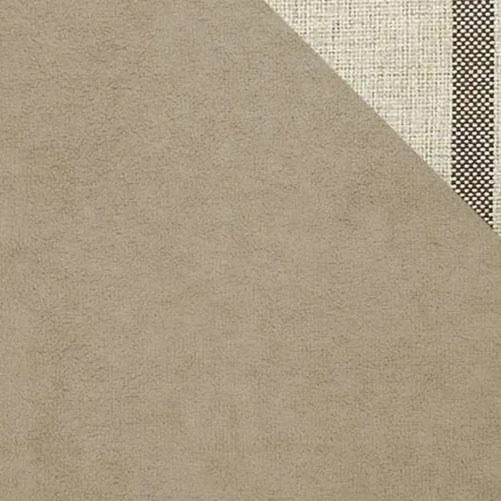 Divano letto angolare destra 5 posti 345x202cm tessuto beige Sloffy