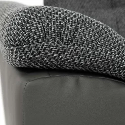 Divano letto angolare destra 5 posti 350x205cm grigio scuro Agliana